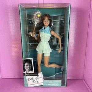 Barbie Inspiring Women Series Doll Billie Jean King Signature Articulated Tennis